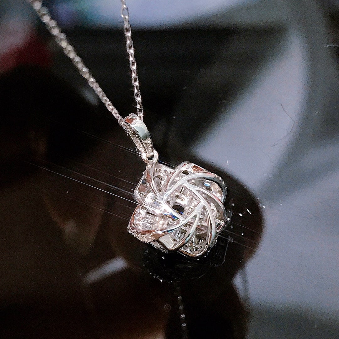 14k Gold 0.55 Ct Natural H Diamond Pendant( Without Chain ) - 4