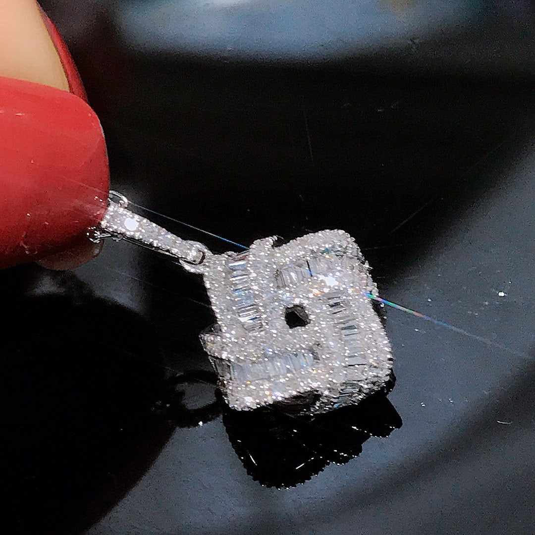 14k Gold 0.55 Ct Natural H Diamond Pendant( Without Chain ) - 5