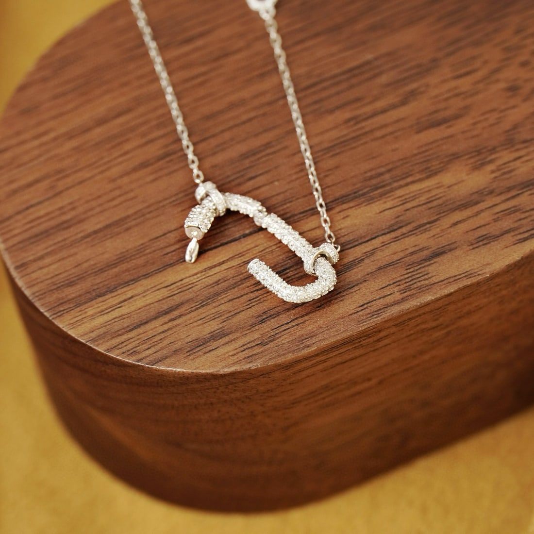 14k Gold 0.6 Ct Natural H Diamond Necklace - 2