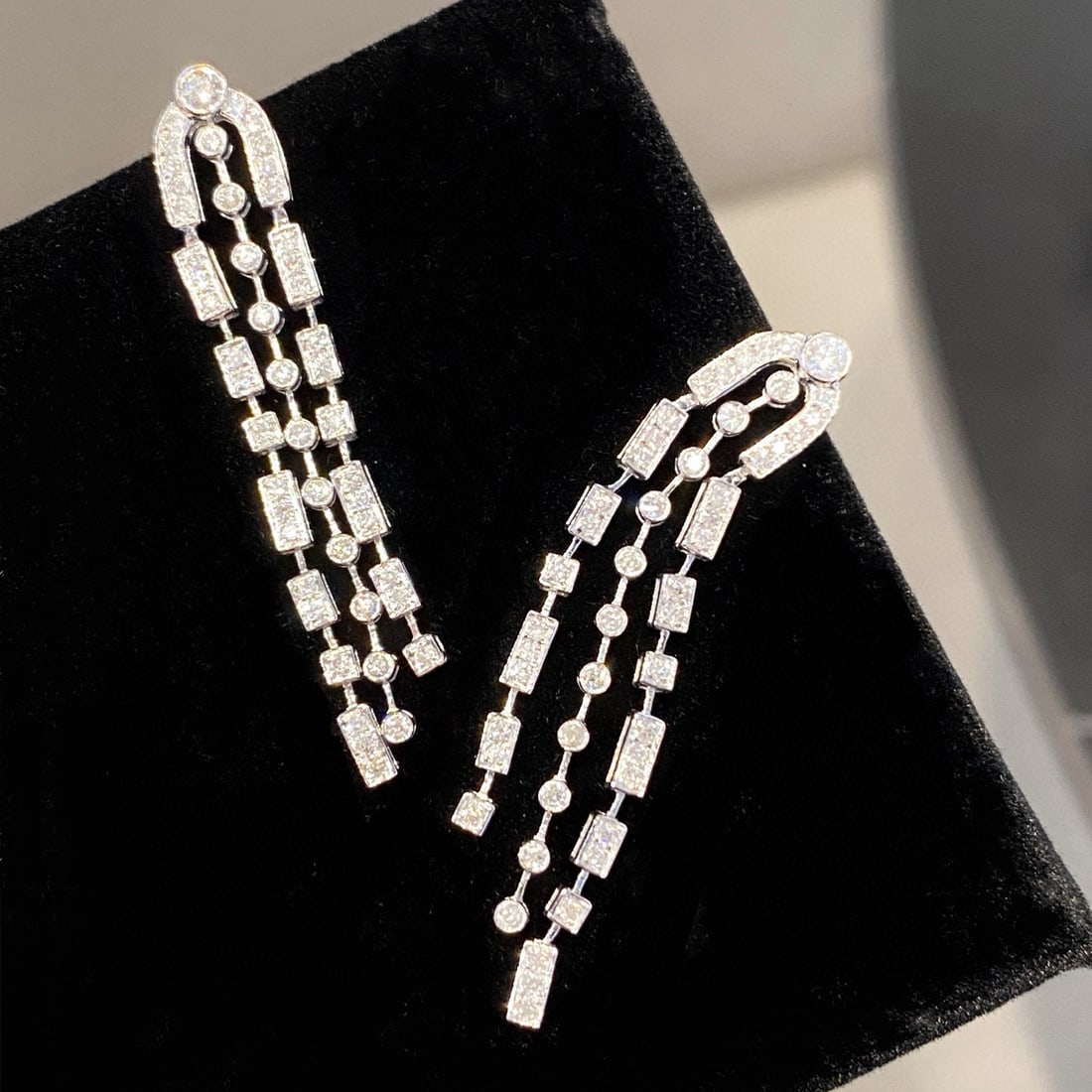 14k Gold 0.62 Ct Natural H Diamond Earrings - 3