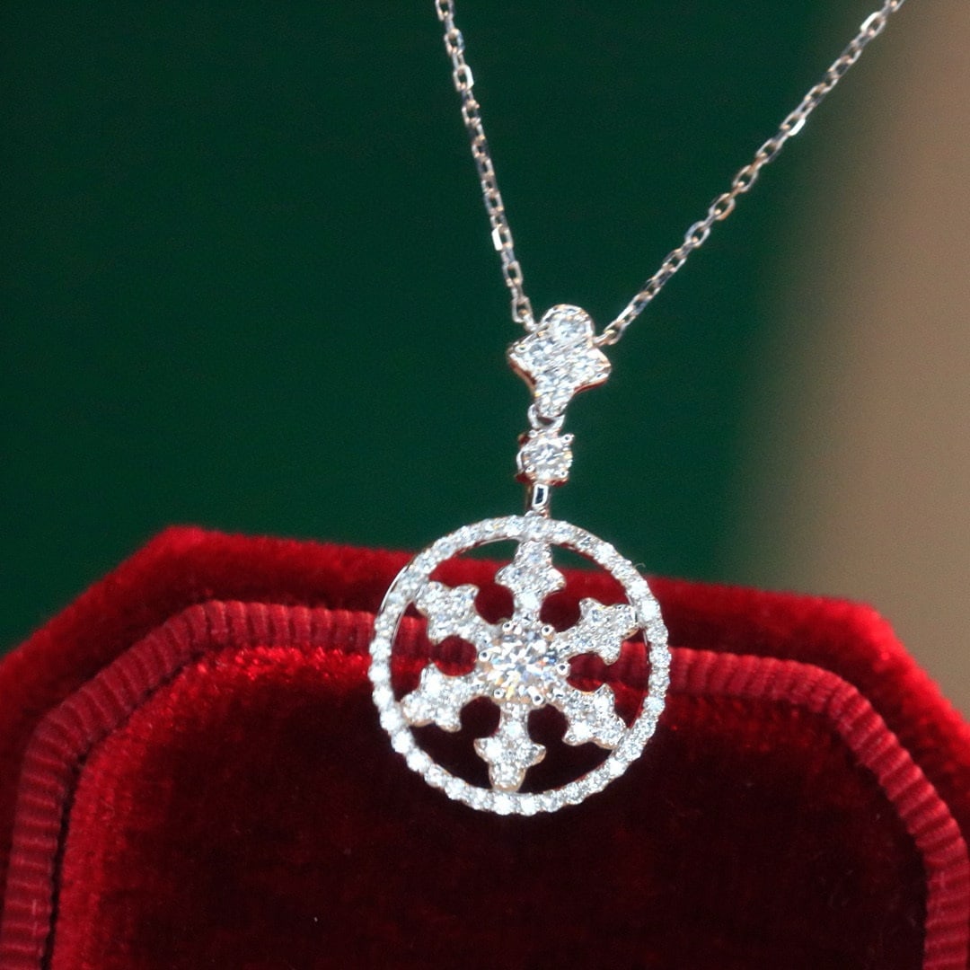 14k Gold 1.46 Ctw Natural H Diamond Jewelry Set - 4