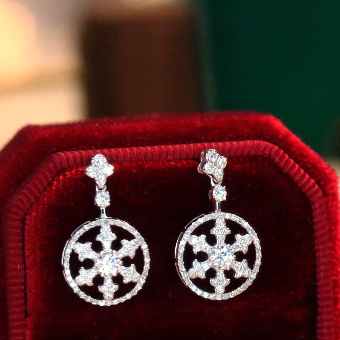 14k Gold 1.46 Ctw Natural H Diamond Jewelry Set - 5