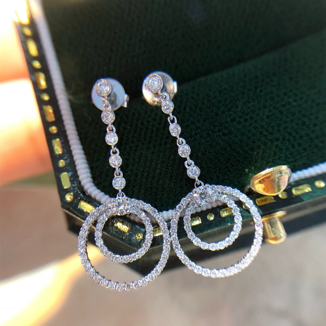 14k Gold 0.68 Ctw Natural H Diamond Earrings - 2