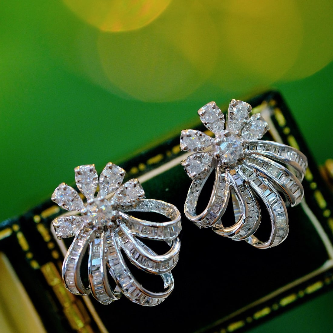 14k Gold 1.2 Ct Natural H Diamond Earrings - 3