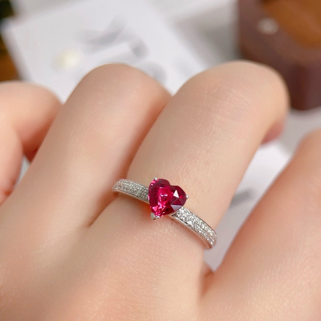 14k Gold 1.21 Ctw Natural Ruby & Diamond Ring - 5