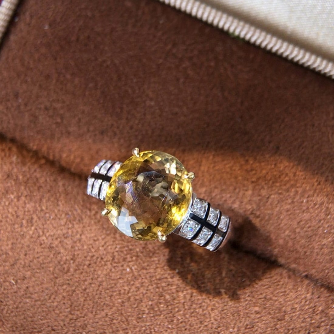 14k Gold 3.57 Ctw Natural Tourmaline & Diamond Ring - 2