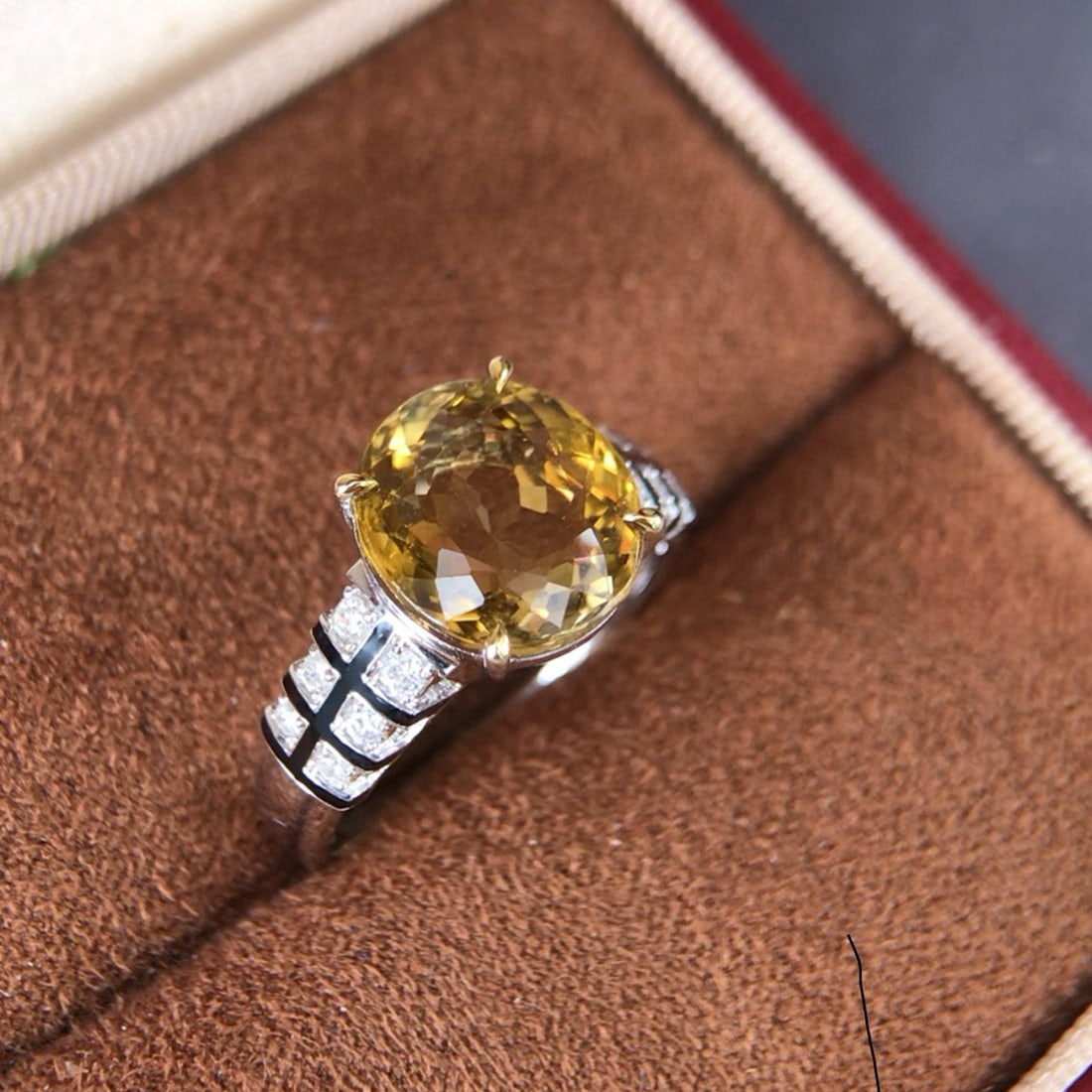 14k Gold 3.57 Ctw Natural Tourmaline & Diamond Ring - 6
