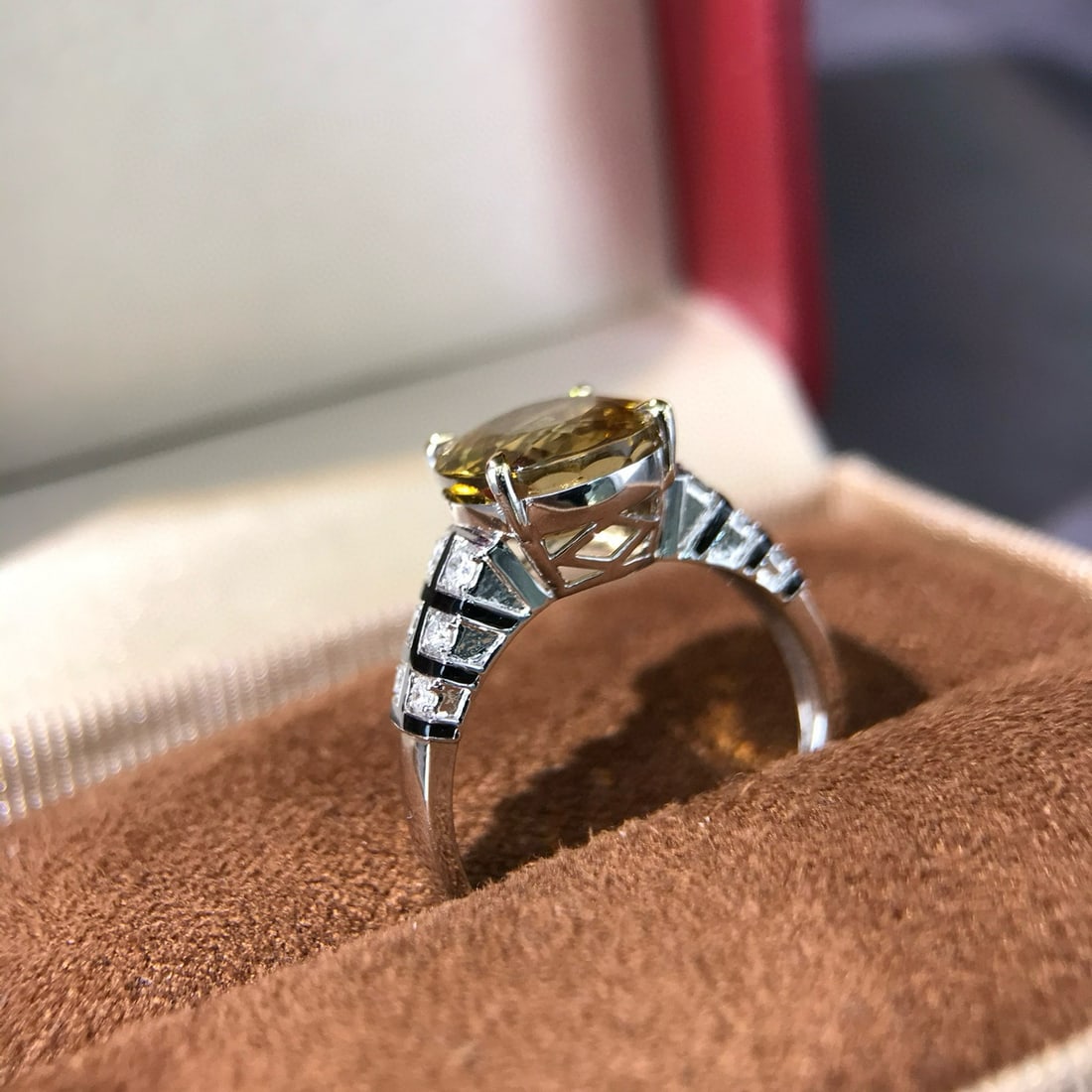 14k Gold 3.57 Ctw Natural Tourmaline & Diamond Ring - 7