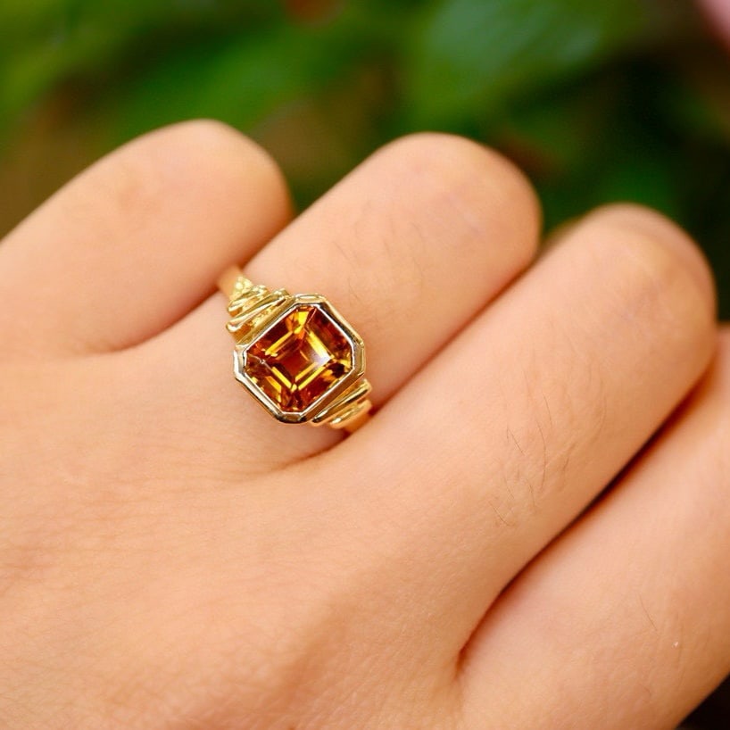 14k Gold 2.9 Ct Natural Tourmaline Ring - 6