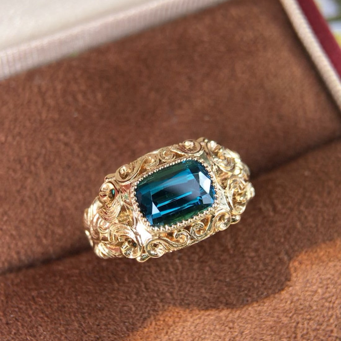 14k Gold 2.01 Ct Natural Tourmaline Ring - 2