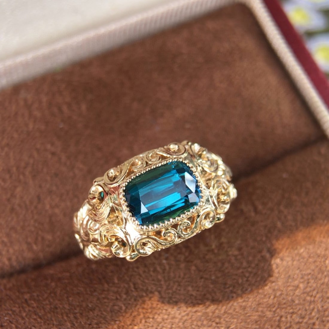 14k Gold 2.01 Ct Natural Tourmaline Ring - 3