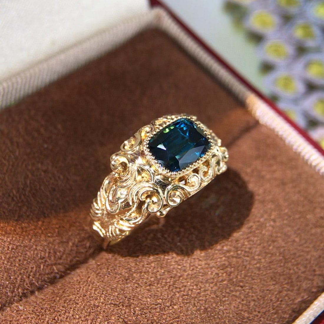 14k Gold 2.01 Ct Natural Tourmaline Ring - 4
