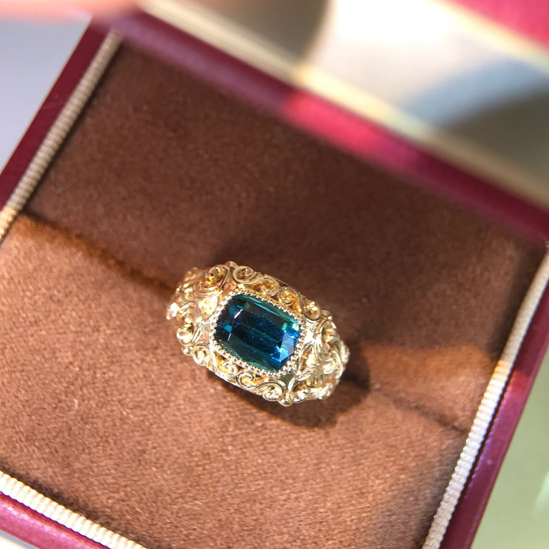 14k Gold 2.01 Ct Natural Tourmaline Ring - 5