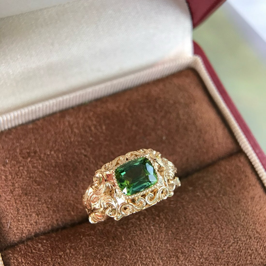 14k Gold 1.38 Ct Natural Tourmaline Ring - 2