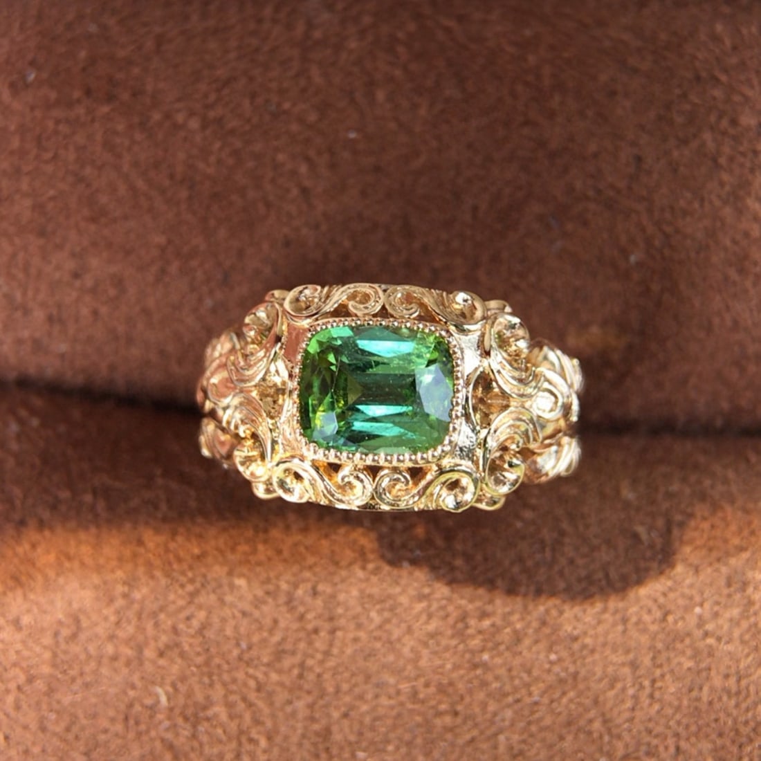 14k Gold 1.38 Ct Natural Tourmaline Ring - 5