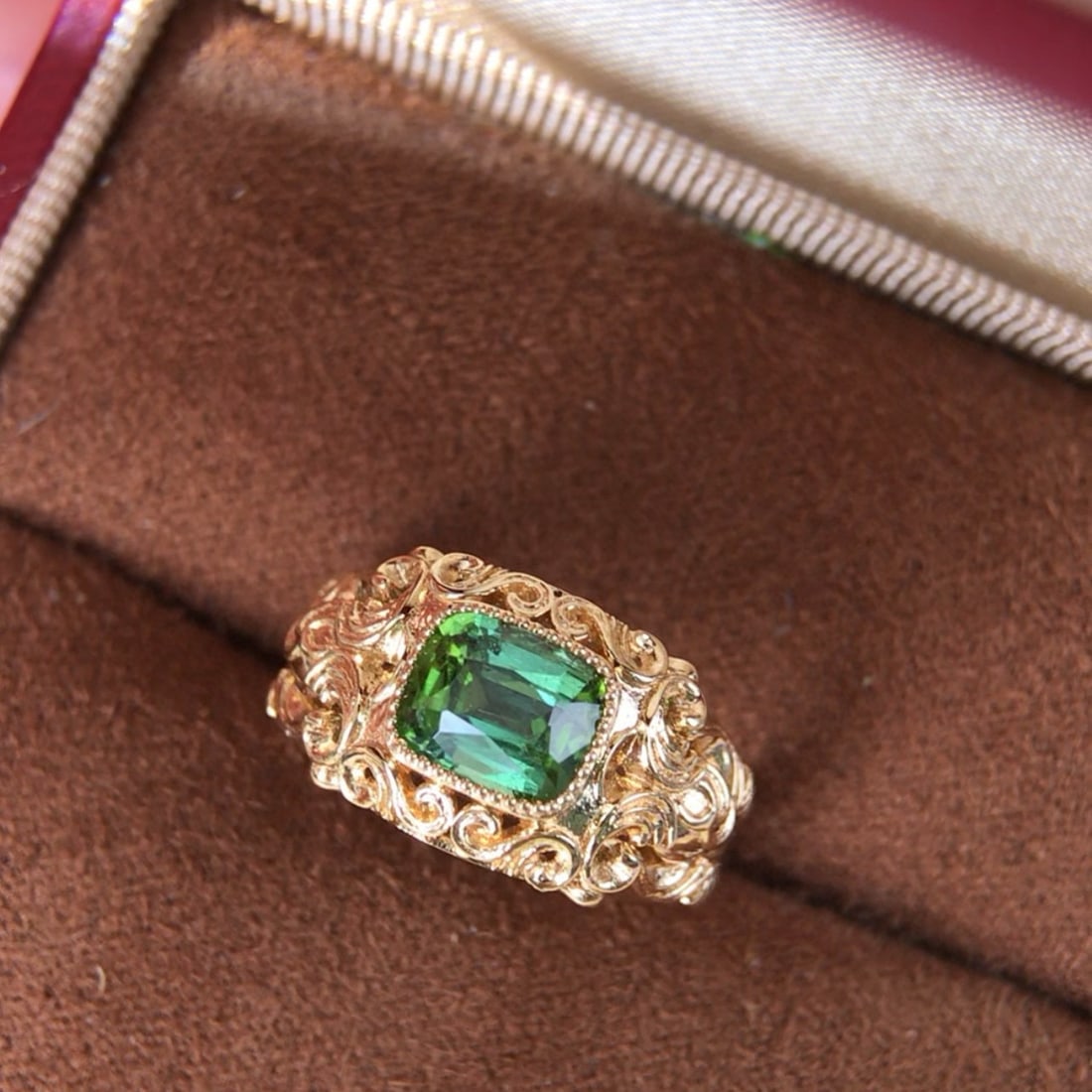 14k Gold 1.38 Ct Natural Tourmaline Ring - 7