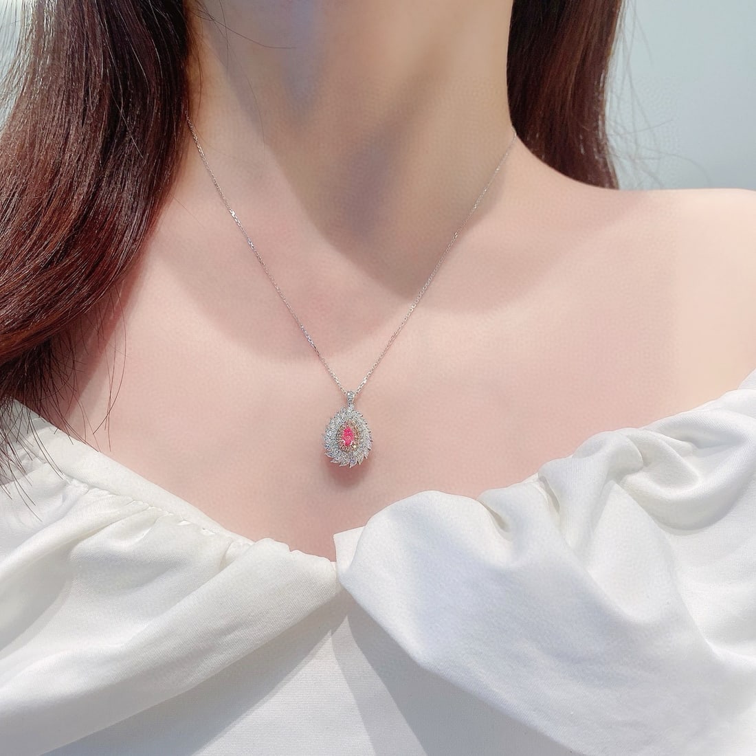 14k Gold 1.39 Ctw Natural Pink Diamond & Diamond Ring/pendant( Without Chain ) - 5