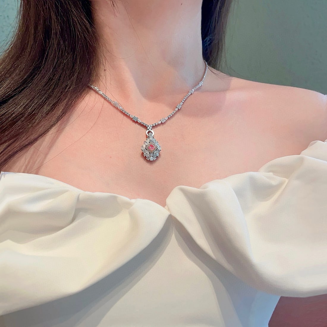 14k Gold 2.36 Ctw Natural Pink Diamond & Diamond Ring/pendant( Without Chain ) - 5