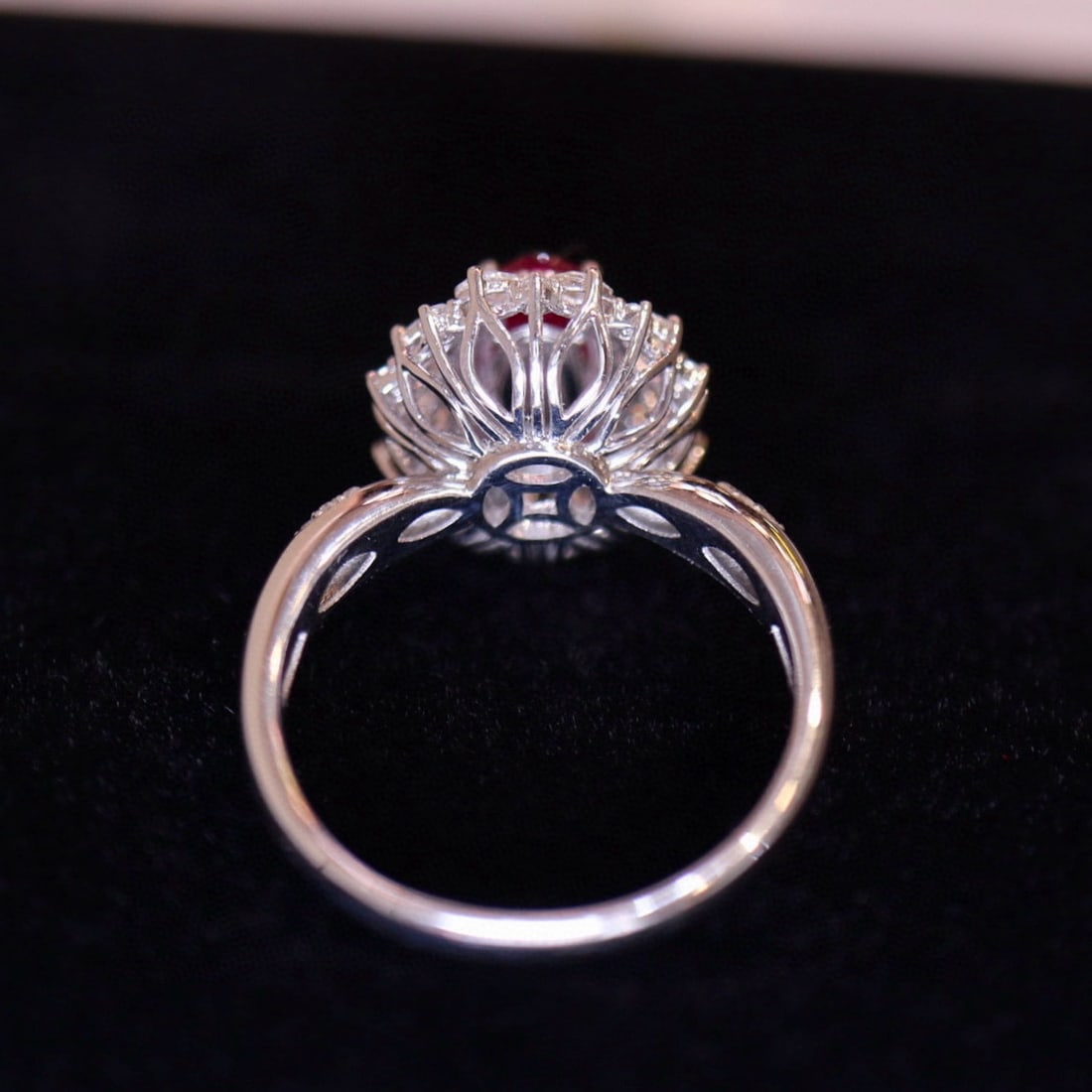 14k Gold 1 Ct Natural Ruby & Diamond Ring - 5