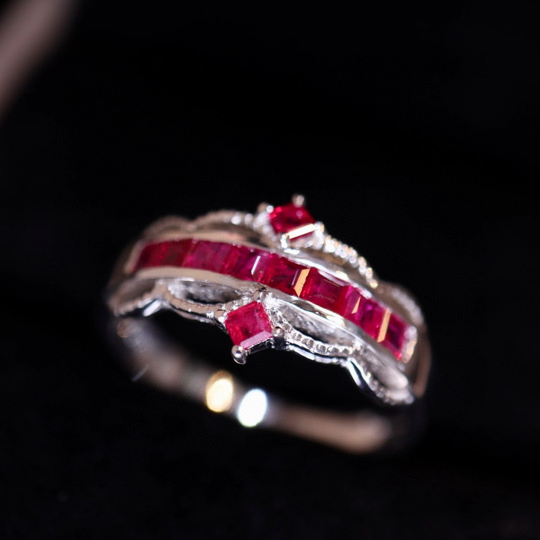 14k Gold 0.61 Ct Natural Ruby Ring - 3