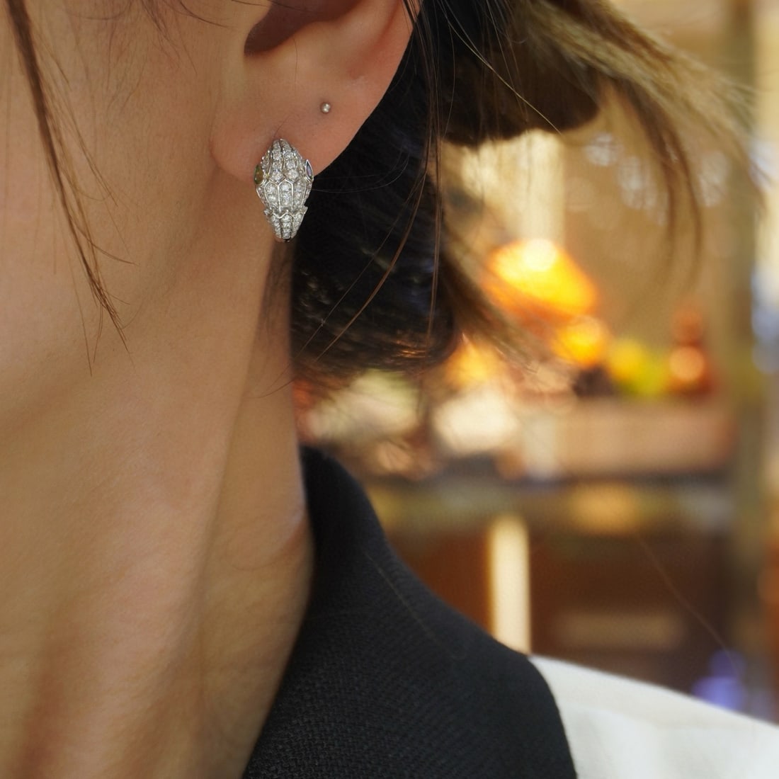 14k Gold 0.96 Ctw Natural H Diamond Earrings - 6