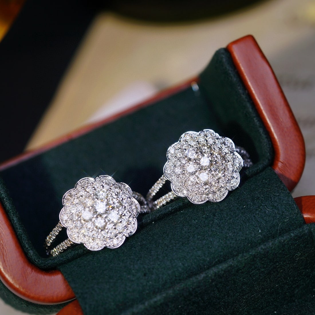 14k Gold 1.32 Ct Natural H Diamond Ring - 3