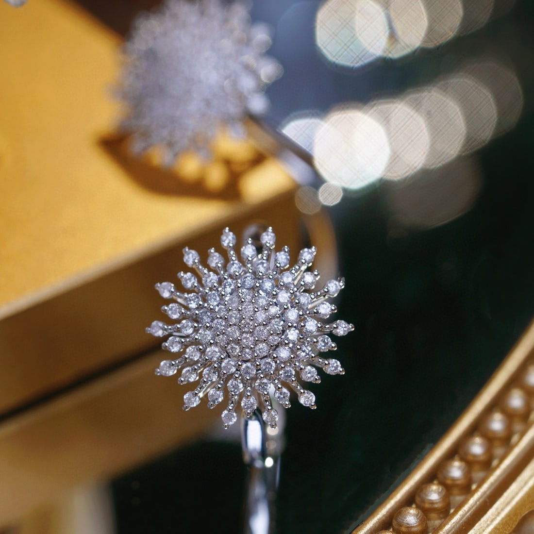 14k Gold 0.60 Ct Natural H Diamond Ring - 3