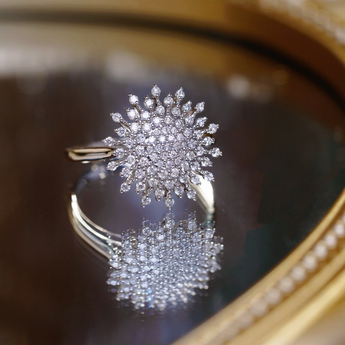 14k Gold 0.60 Ct Natural H Diamond Ring - 7