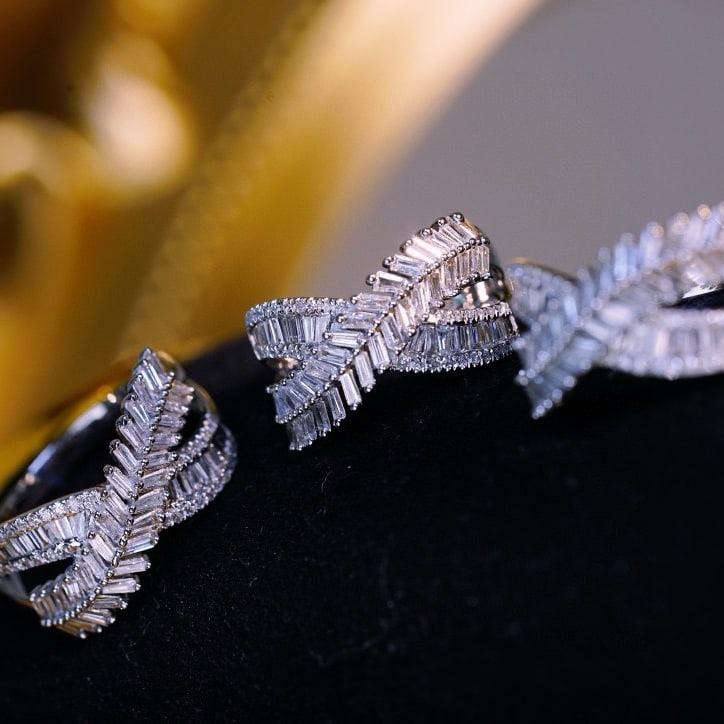 14k Gold 0.7 Ct Natural H Diamond Ring - 3