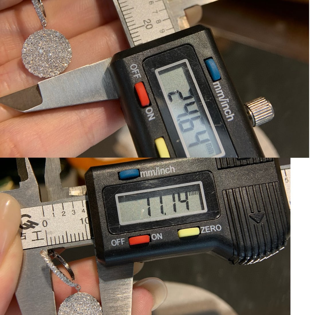 14k Gold 1 Ct Natural H Diamond Earrings - 6