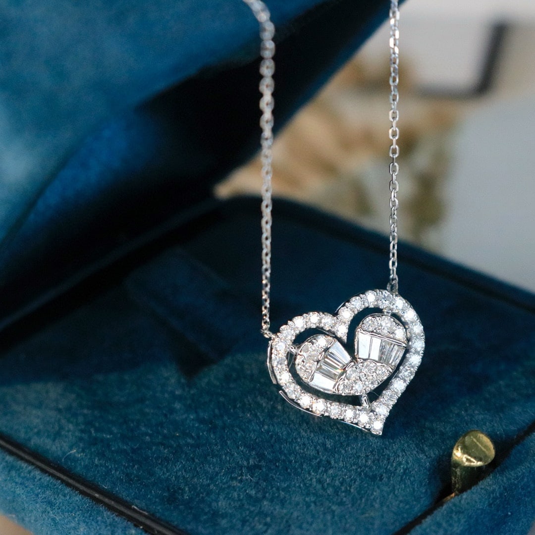 14k Gold 1.1 Ctw Natural H Diamond Jewelry Set - 3