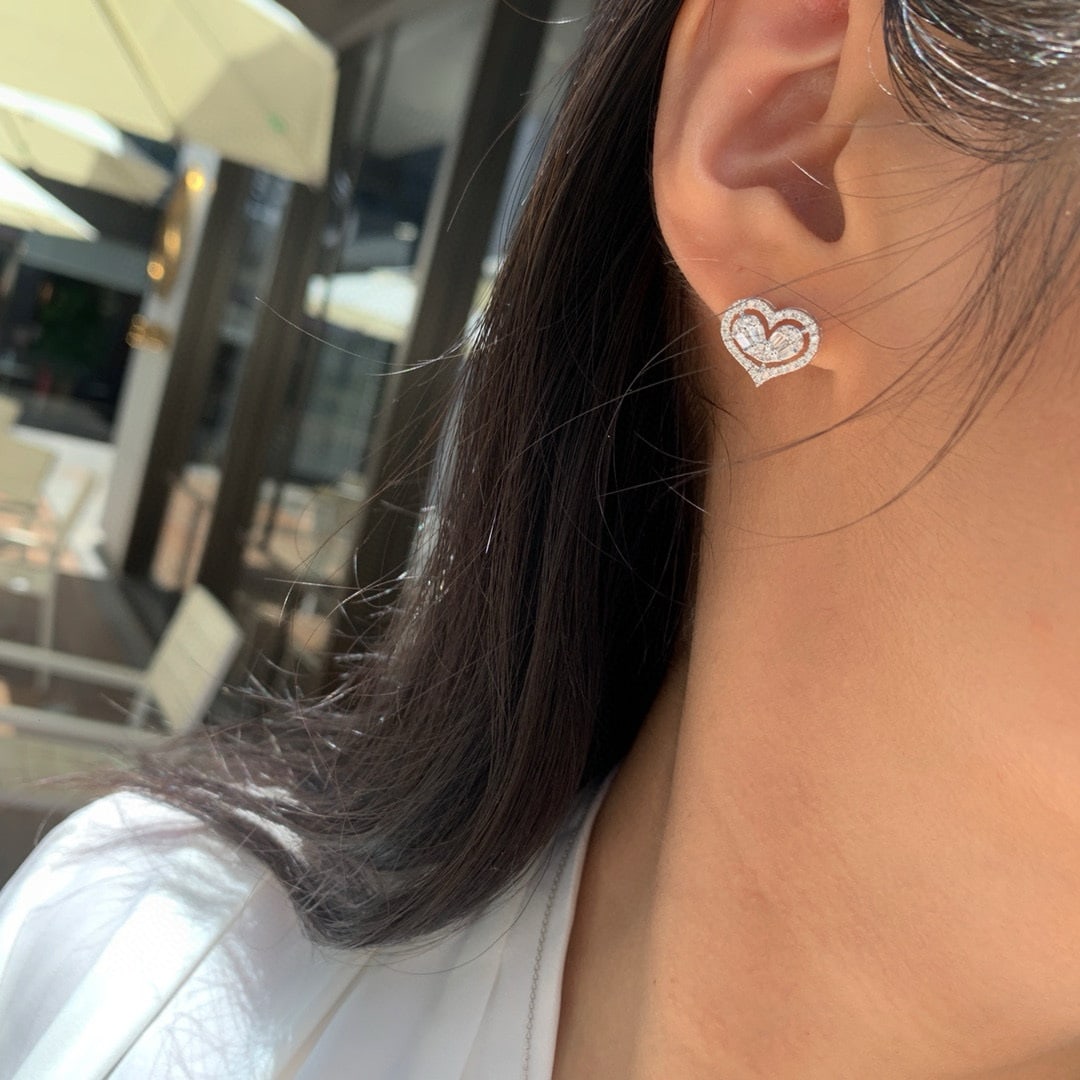 14k Gold 1.1 Ctw Natural H Diamond Jewelry Set - 8