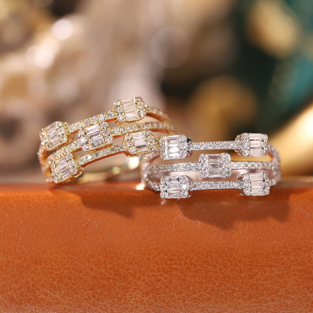 14k Gold 0.5 Ct Natural H Diamond Ring - 6