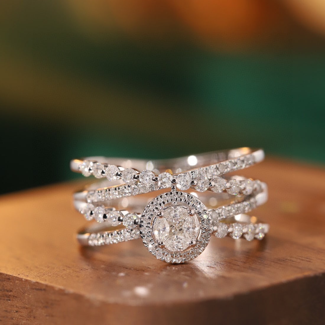 14k Gold 0.75 Ct Natural H Diamond Ring (1 of 9)