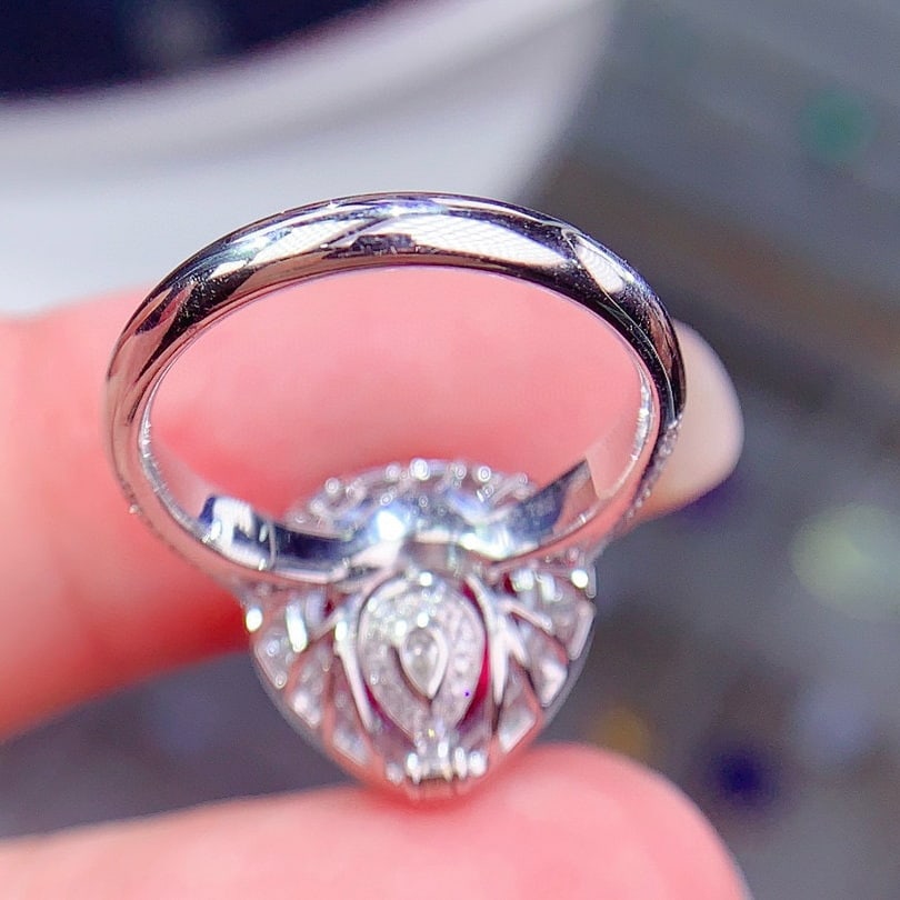 14k Gold 6.55 Ctw Natural Tourmaline & Diamond Ring/pendant( Without Chain ) - 7