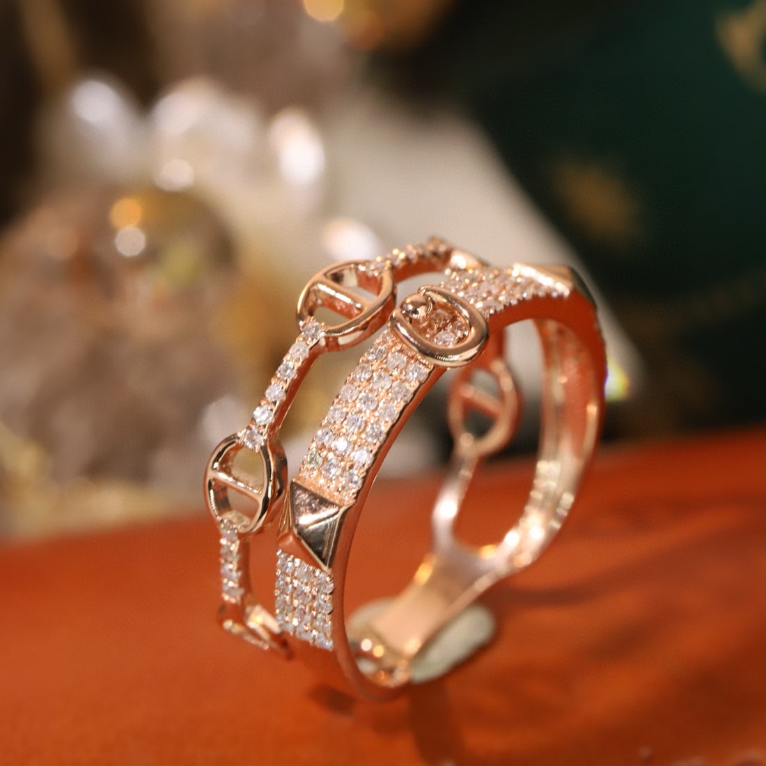 14k Gold 0.4 Ct Natural H Diamond Ring - 3