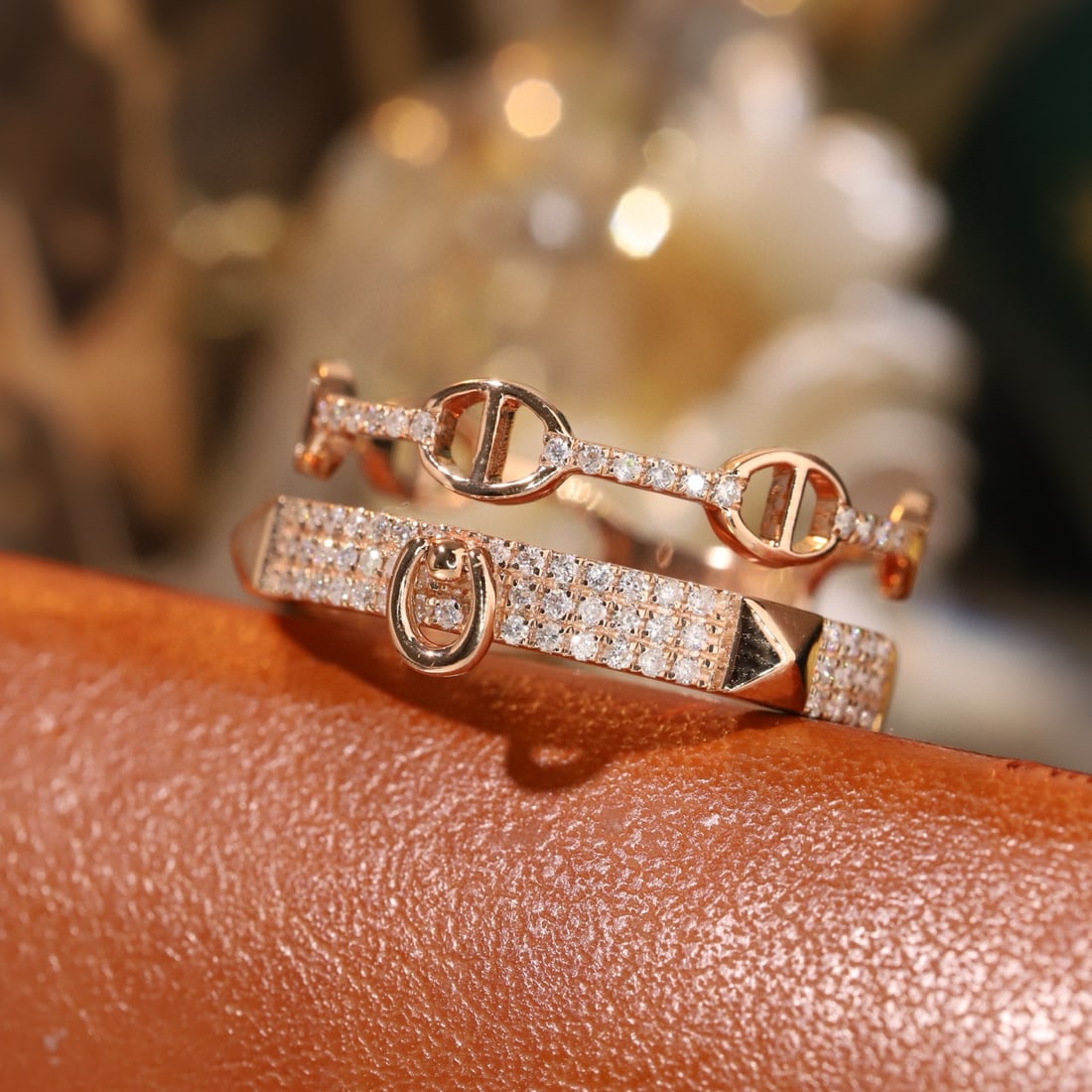 14k Gold 0.4 Ct Natural H Diamond Ring - 4