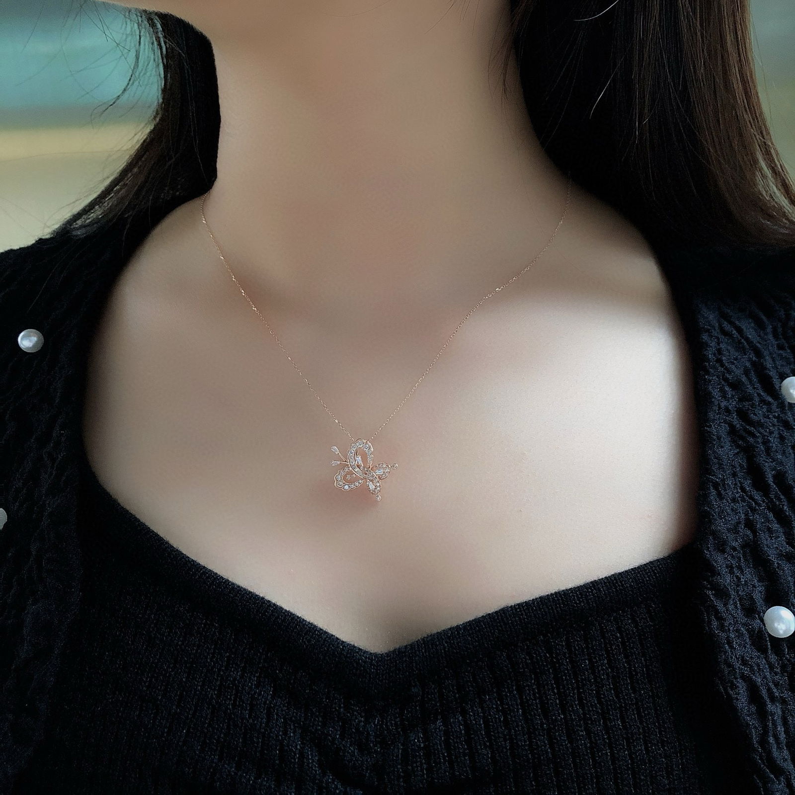 14k Gold 0.51 Ctw Natural H Diamond Pendant( Without Chain ) - 5