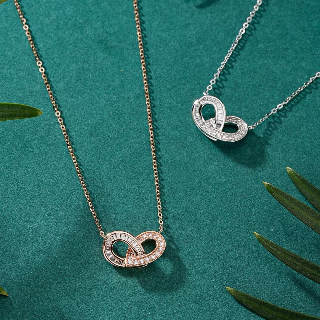 14k Gold 0.23 Ctw Natural H Diamond Necklace - 3