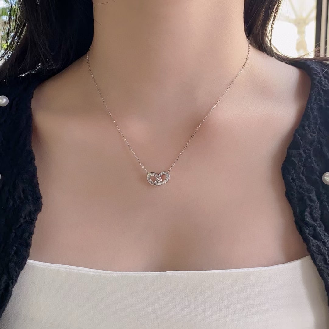 14k Gold 0.23 Ctw Natural H Diamond Necklace - 4