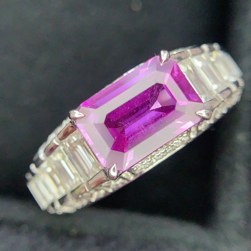 14k Gold 2.67 Ctw Natural Sapphire & Diamond Ring - 2