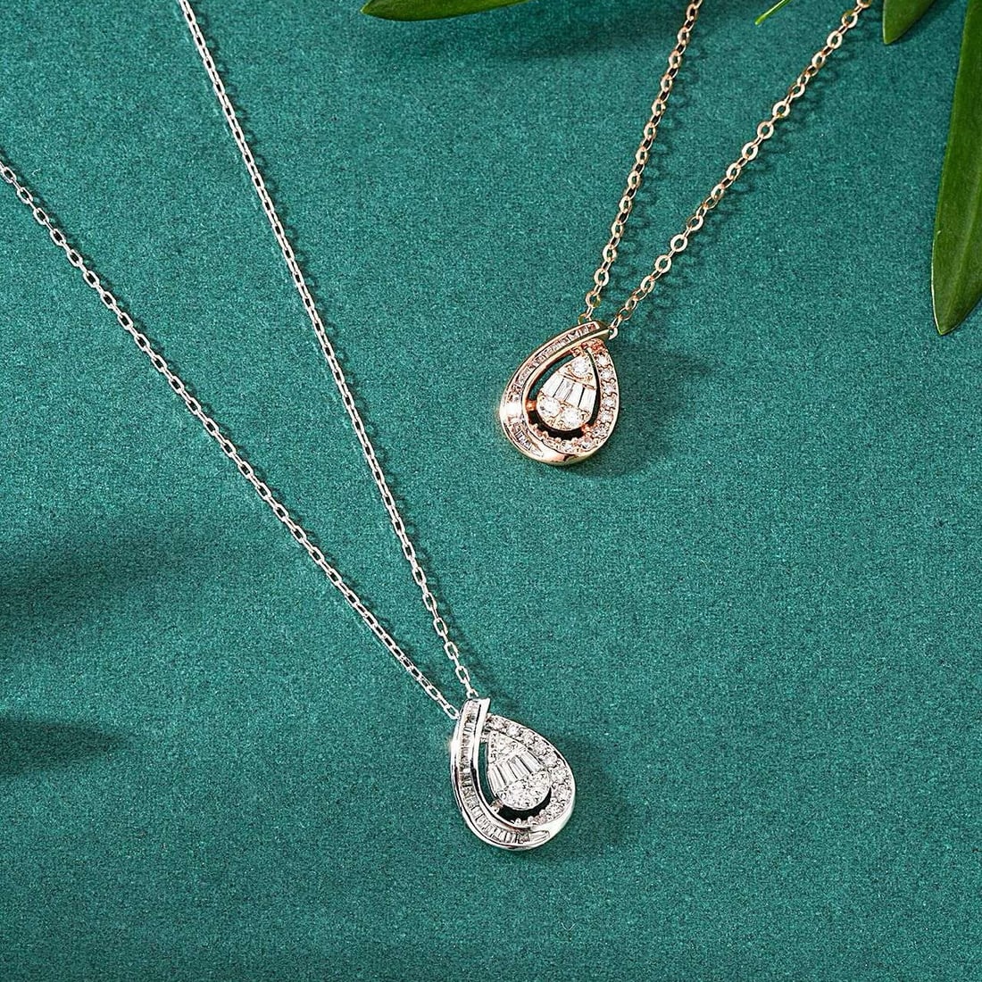 14k Gold 0.26 Ctw Natural H Diamond Pendant( Without Chain ) - 4