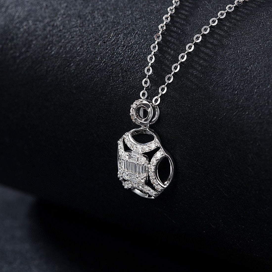 14k Gold 0.30 Ctw Natural H Diamond Pendant( Without Chain ) - 2