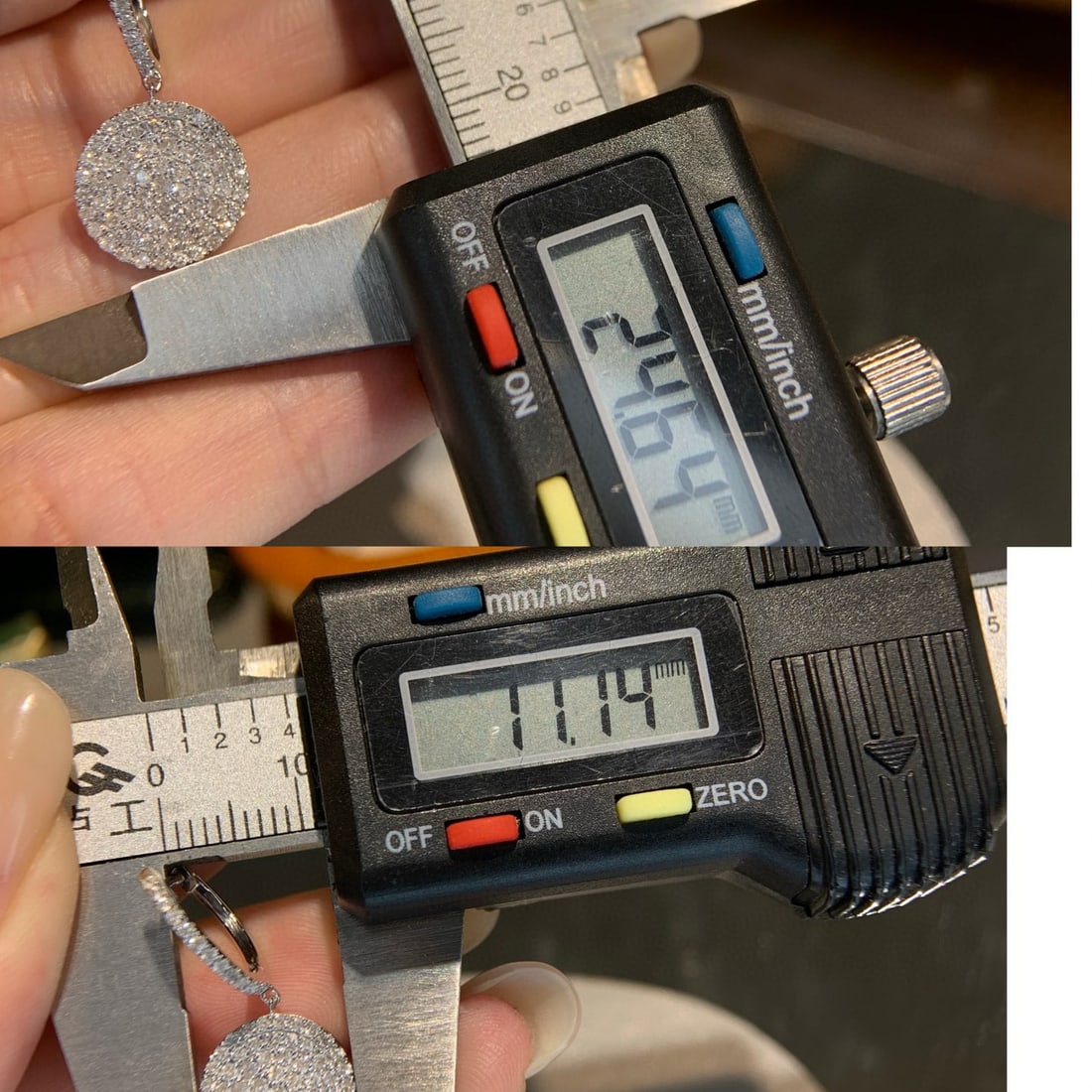 14k Gold 1 Ct Natural H Diamond Earrings - 7