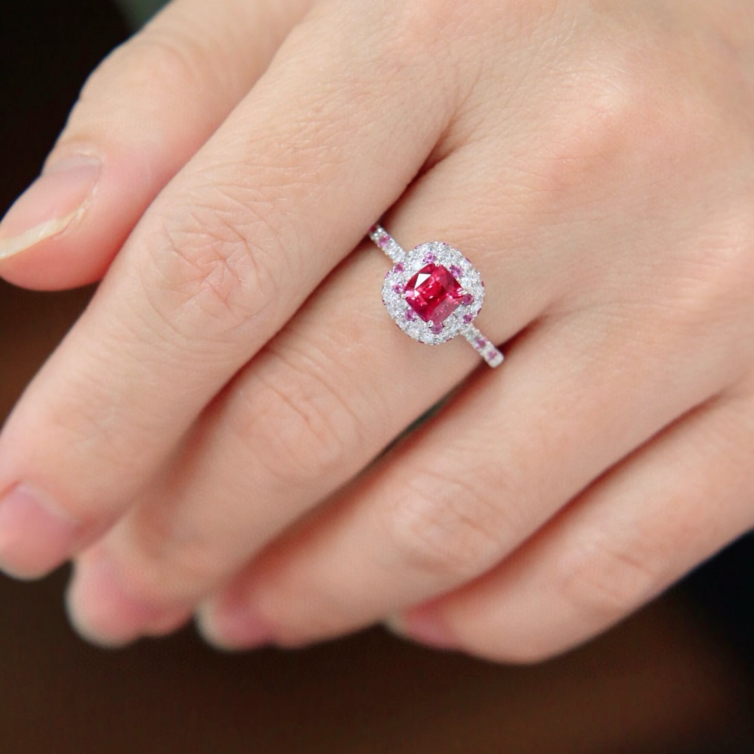 14k Gold 1.37 Ctw Natural Ruby & Diamond Ring - 5