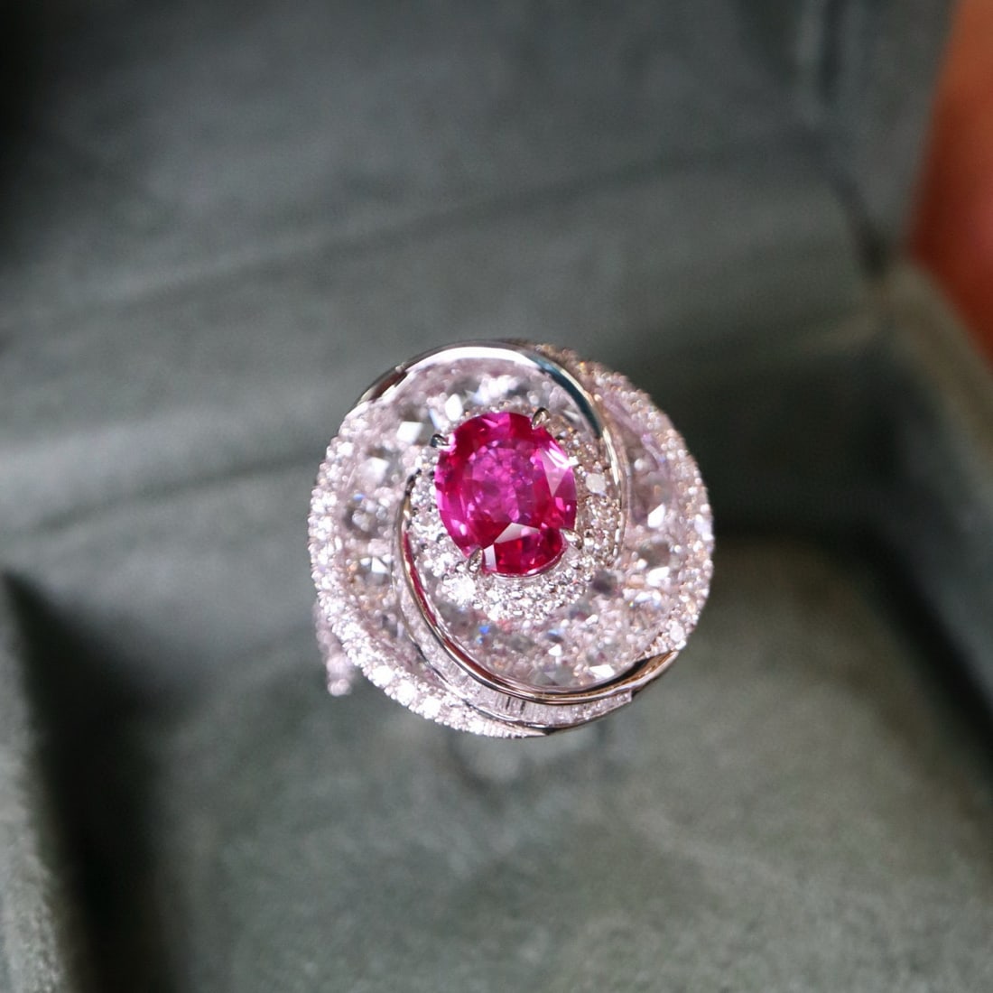 14k Gold 3.63 Ctw Natural Sapphire & Diamond Ring - 4