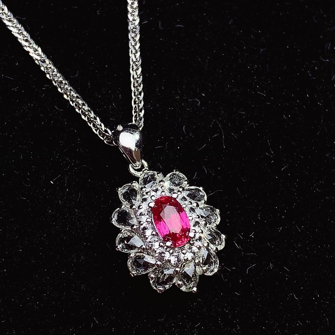 14k Gold 0.55 Ct Natural Ruby & Sapphire Pendant( Without Chain ) - 6