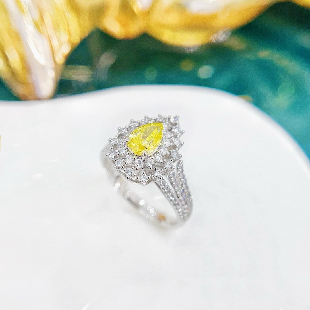 14k Gold 1.21 Ctw Lab Grown Diamond & Diamond Ring/pendant( Without Chain ) - 4