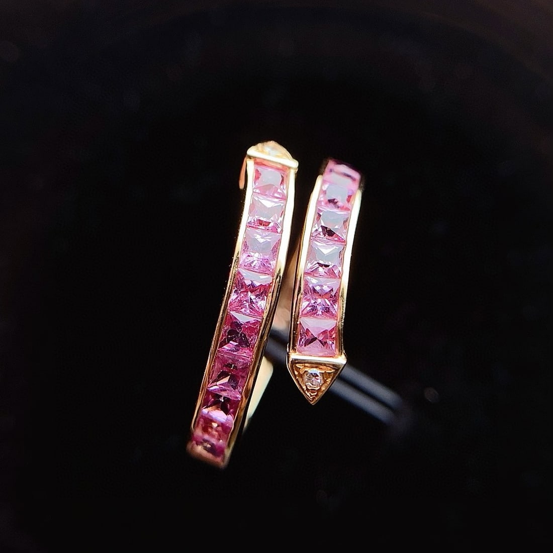 14k Gold 1.85 Ct Natural Sapphire & Diamond Ring - 3