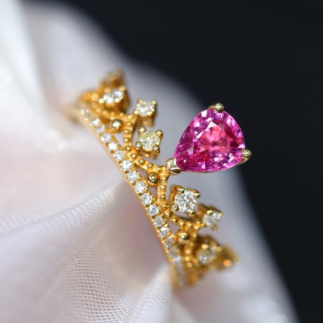 14k Gold 0.82 Ctw Natural Ruby & Diamond Ring - 2